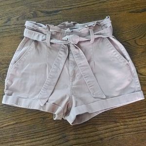 Express High Rise Pleated Shorts